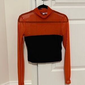 I.AM.GIA sheer sleeve crop